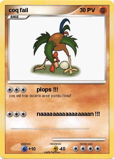Pokemon coq fail