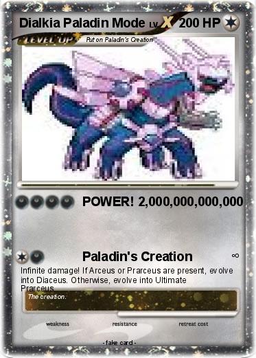 Pokemon Dialkia Paladin Mode