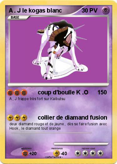 Pokemon A . J le kogas blanc