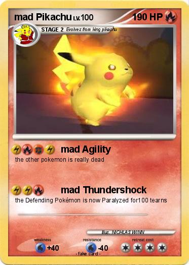 Pokemon mad Pikachu