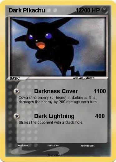 Pokemon Dark Pikachu                   12