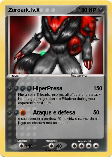 Pokemon Zoroark.lv.X