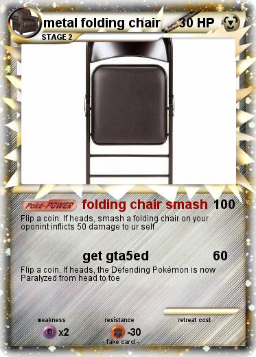 Pokemon metal folding chair