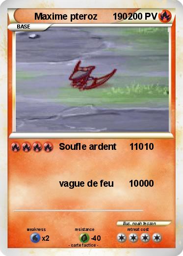 Pokemon Maxime pteroz      190