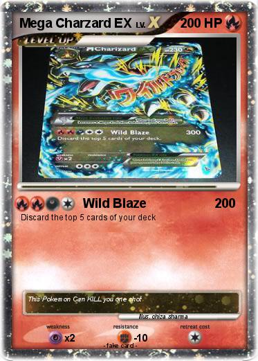 Pokemon Mega Charzard EX