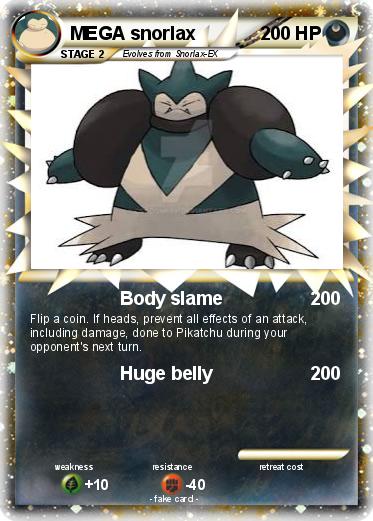 Pokemon MEGA snorlax