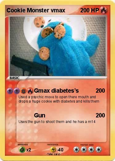 Pokemon Cookie Monster vmax