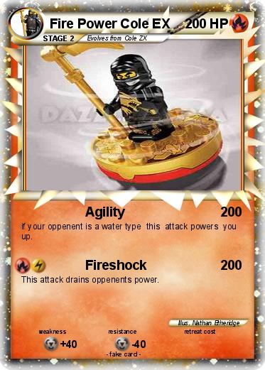 Pokemon Fire Power Cole EX