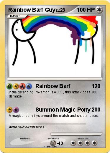 Pokemon Rainbow Barf Guy