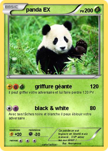 Pokemon panda EX