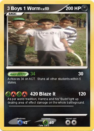 Pokemon 3 Boys 1 Worm