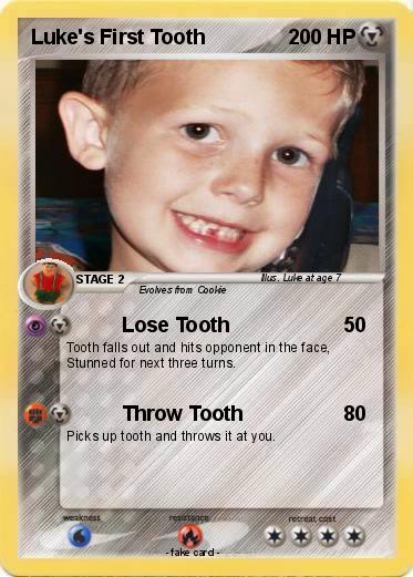 Pokemon Luke's First Tooth