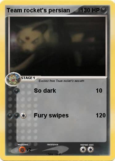 Pokemon Team rocket's persian