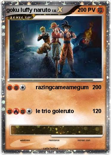 Pokemon goku luffy naruto