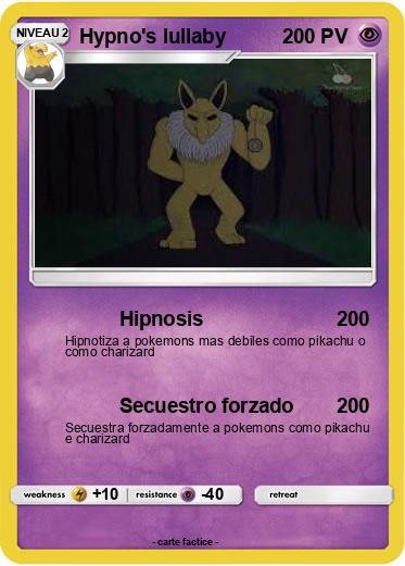 Pokemon Hypno's lullaby