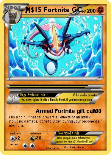 Pokemon $15 Fortnite GC
