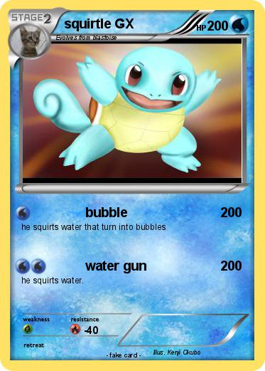 Pokemon squirtle GX