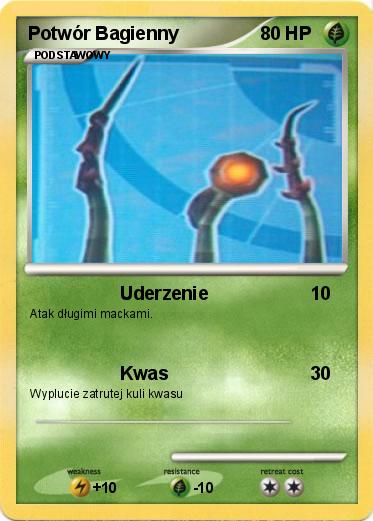 Pokemon Potwór Bagienny