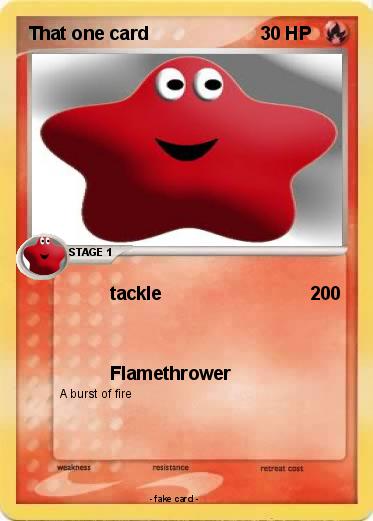 Pokemon That one card