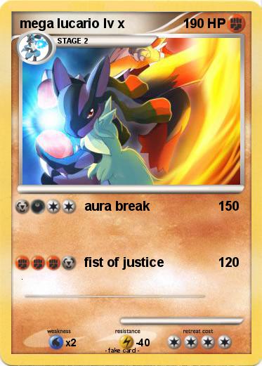 Pokemon mega lucario lv x