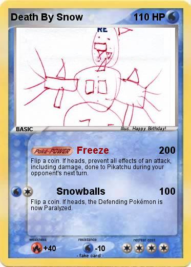 Pokemon Death By Snow