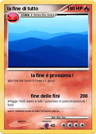 Pokemon la fine di tutto
