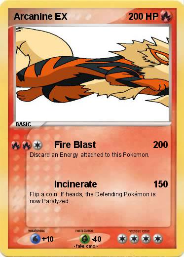 Pokemon Arcanine EX