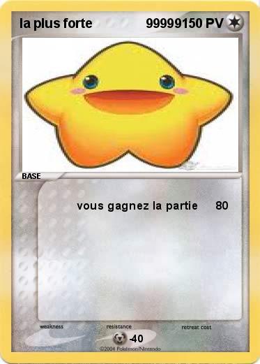 Pokemon la plus forte               99999