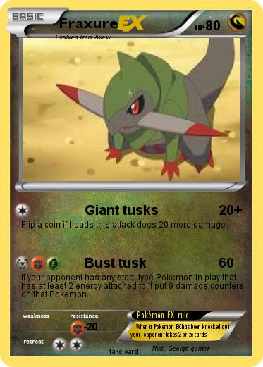 Pokemon Fraxure