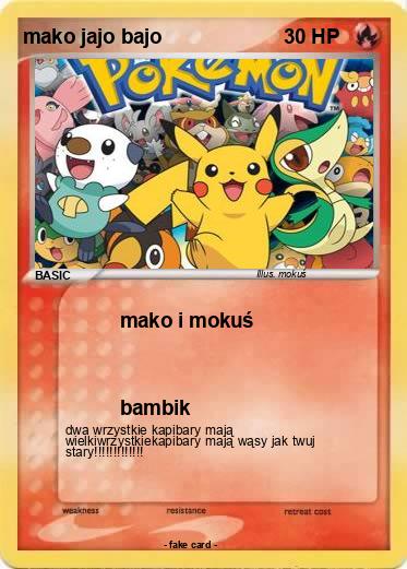 Pokemon mako jajo bajo
