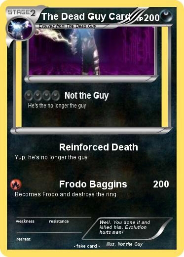 Pokemon The Dead Guy Card