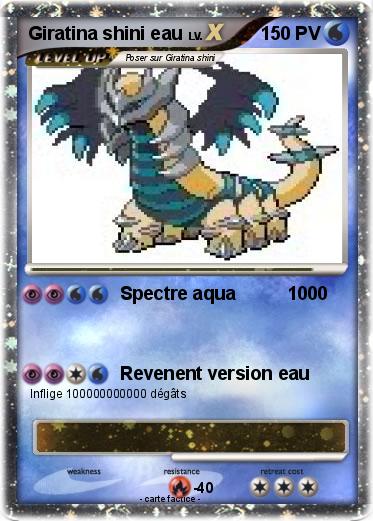 Pokemon Giratina shini eau