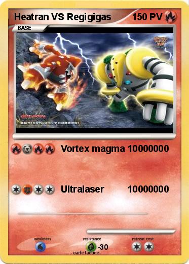 Pokemon Heatran VS Regigigas