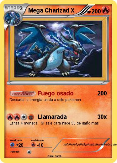 Pokemon Mega Charizad X