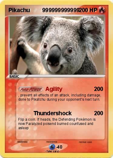Pokemon Pikachu        999999999999