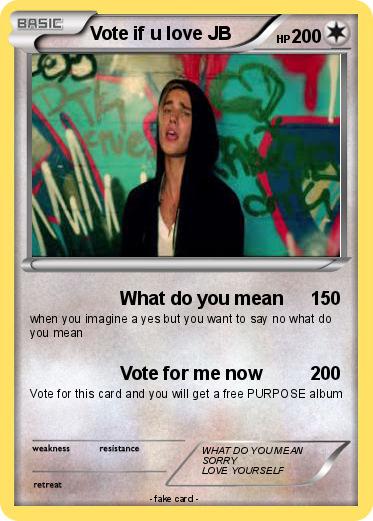 Pokemon Vote if u love JB