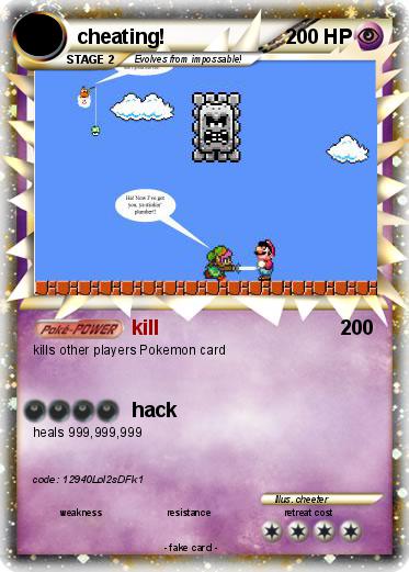 Pokemon cheating!