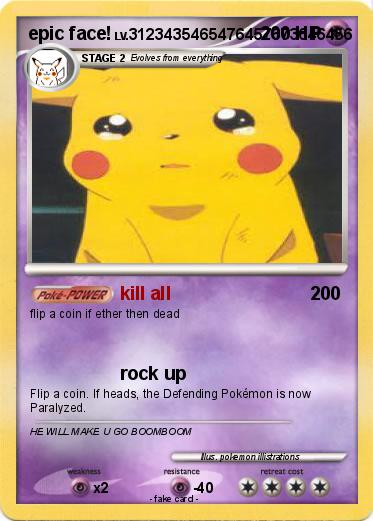 Pokemon epic face!