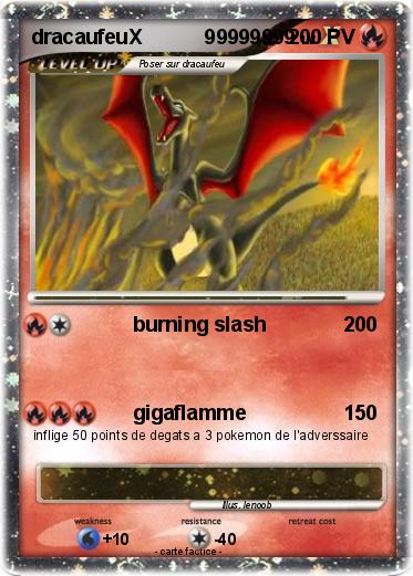 Pokemon dracaufeuX           99999999