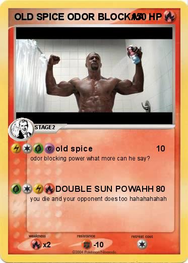 Pokemon OLD SPICE ODOR BLOCKAA