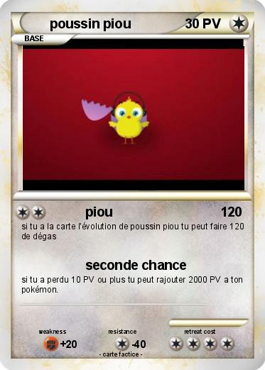 Pokemon poussin piou