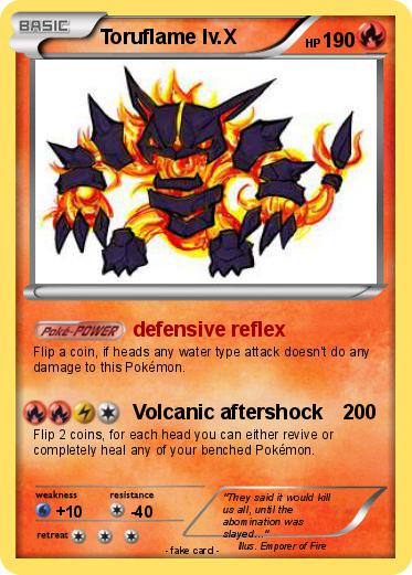 Pokemon Toruflame lv.X