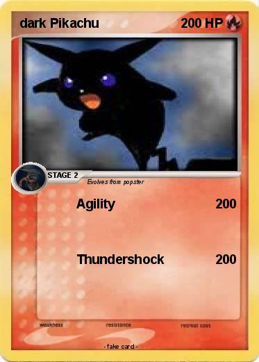 Pokemon dark Pikachu