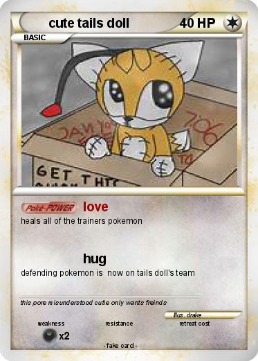 Pokemon cute tails doll