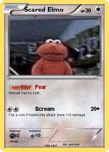 Pokemon Scared Elmo
