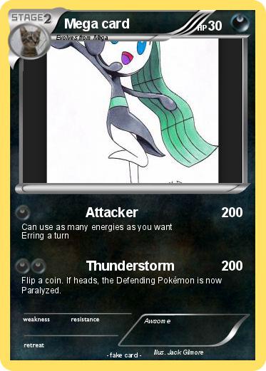 Pokemon Mega card