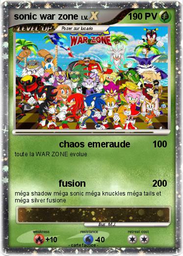 Pokemon sonic war zone