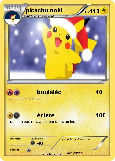 Pokemon picachu noël