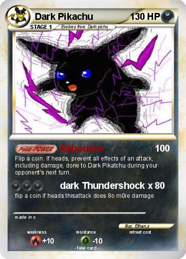 Pokemon Dark Pikachu