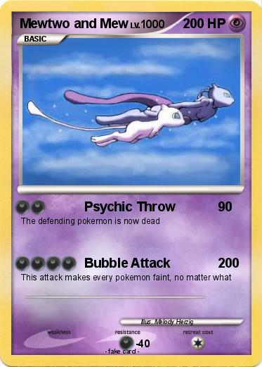 Pokemon Mewtwo and Mew